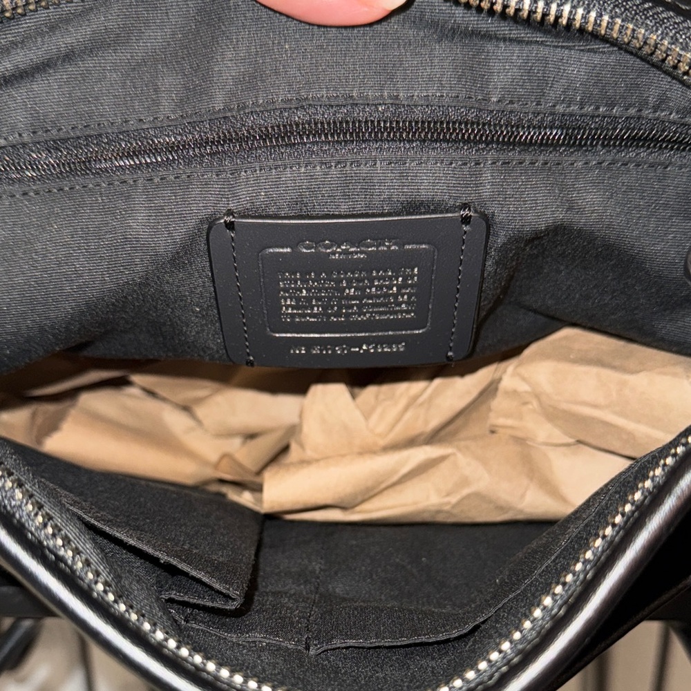 Coach Charcoal Signature Crossbody Bag - Picture 7 of 9